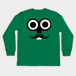 Cartoon face design Kids Long Sleeve T-Shirt